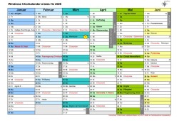 Kalender 1. Halbjahr